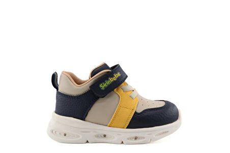 Şirin Bebe 251-6 Lacivert Sarı Çocuk Sneakers