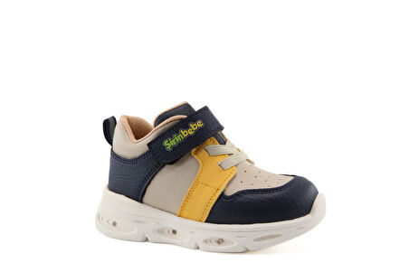 Şirin Bebe 251-6 Lacivert Sarı Çocuk Sneakers