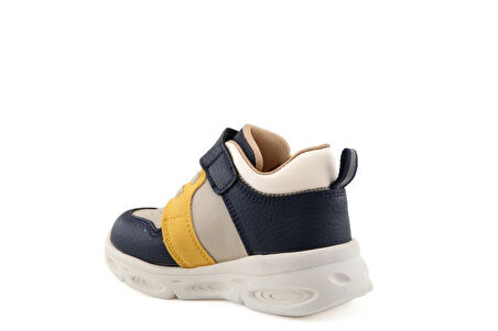 Şirin Bebe 251-6 Lacivert Sarı Çocuk Sneakers