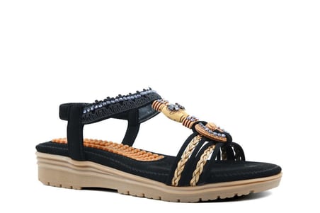 GUJA 26y120-4 Siyah Kadın Sandalet