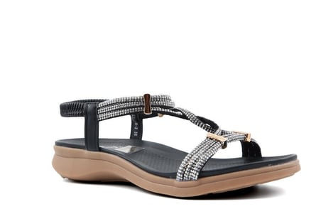 GUJA 26y240-2 Siyah Kadın Sandalet