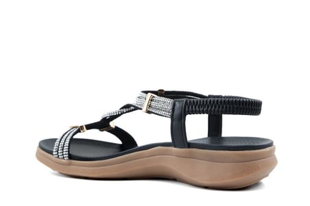 GUJA 26y240-2 Siyah Kadın Sandalet