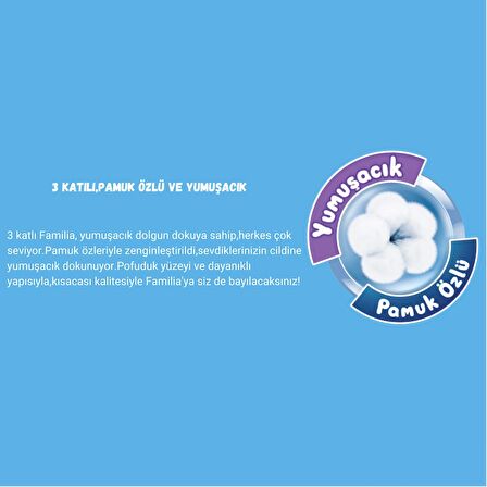 Familia Plus Natural Tuvalet Kağıdı 40'lı 2 Paket