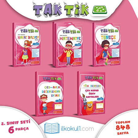 2. Sınıf TAK TİK Eğitim Seti (6 Kitap Set)