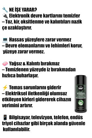 💻SELSİL ELEKTRONİK KART TEMİZLEME SPREYİ