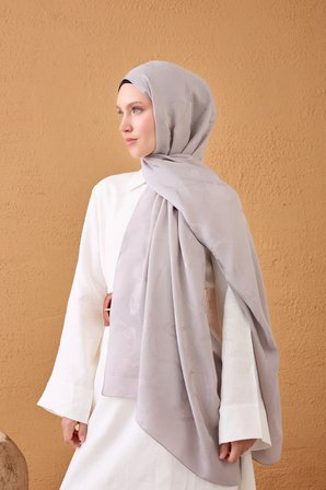 Naia Pamuk Şal Halat Gümüş