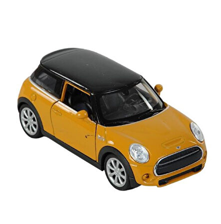 Oyuncak Metal Model Araba 1/36 Çek Bırak Bal Rengi Mini Cooper 