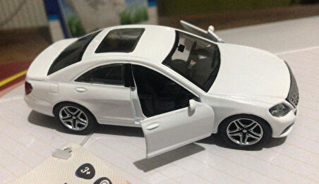 Oyuncak Metal Model Araba Açılır Kapı 1/36 Çek Bırak Beyaz Bentley