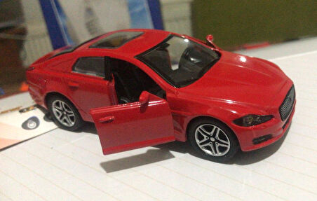 Oyuncak Metal Model Araba Açılır Kapı 1/36 Çek Bırak Kırmızı Mustang