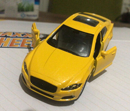 Oyuncak Metal Model Araba Açılır Kapı 1/36 Çek Bırak Sarı Mustang