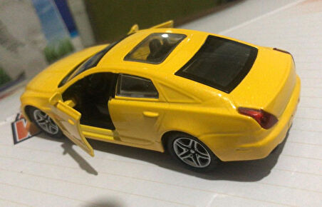Oyuncak Metal Model Araba Açılır Kapı 1/36 Çek Bırak Sarı Mustang