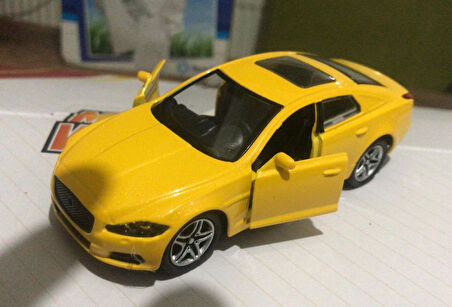 Oyuncak Metal Model Araba Açılır Kapı 1/36 Çek Bırak Sarı Mustang