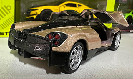 Oyuncak Metal Model Araba 1/36 Çek Bırak Gold Pagani Huayra 