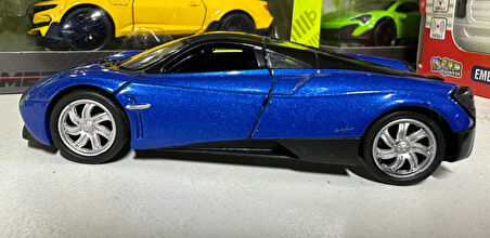 Oyuncak Metal Model Araba 1/36 Çek Bırak Mavi Pagani Huayra 