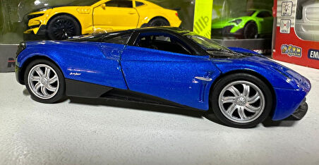 Oyuncak Metal Model Araba 1/36 Çek Bırak Mavi Pagani Huayra 