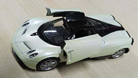 Oyuncak Metal Model Araba 1/36 Çek Bırak Bej Pagani Huayra 