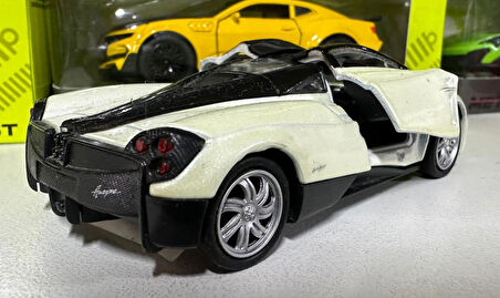 Oyuncak Metal Model Araba 1/36 Çek Bırak Bej Pagani Huayra 