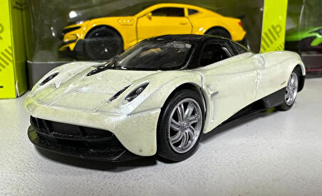 Oyuncak Metal Model Araba 1/36 Çek Bırak Bej Pagani Huayra 