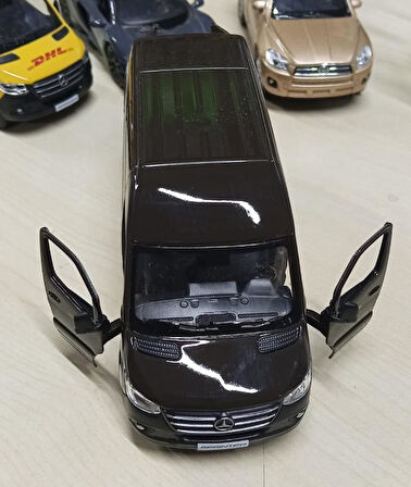 Kinsmart Oyuncak Metal Model Araba 1/36 Çek Bırak Mercedes Benz UPS Kargo Aracı