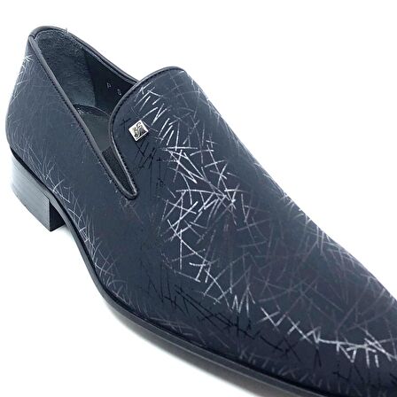 Fosco 8585 Siyah Saten Erkek Ayakkabı