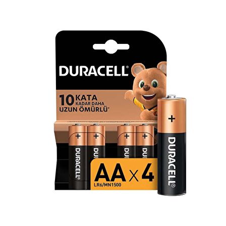 Duracell Alkaline Kalem Pil AA 4’lü