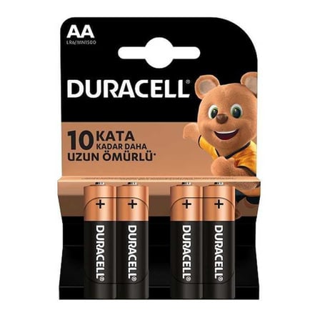 Duracell AA Alkalin Pil 4'lü Paket
