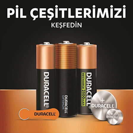 Duracell Alkalin 9 Volt Pil 2'li Paket