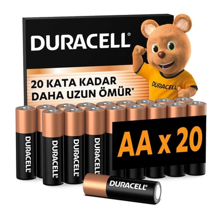 Duracell Alkalin Aa Kalem Piller 20'li