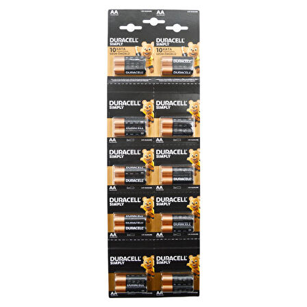 Duracell Simply Alkalin AA Kalem Pil 20 li