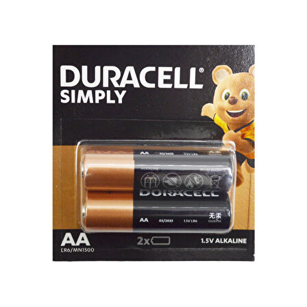 Duracell Simply Alkalin AA Kalem Pil 20 li
