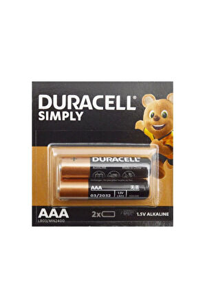 Simply Alkalin AAA İnce Pil 2 li