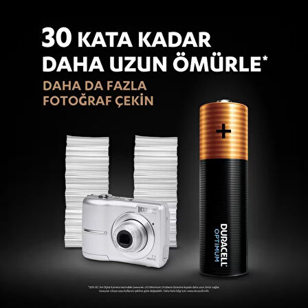 Duracell Optimum AA Alkalin Pil, 1,5 V LR6 MN1500, 16’lı paket