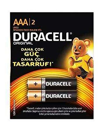 Duracell Alkalin Pil AAA 2'' li Paket