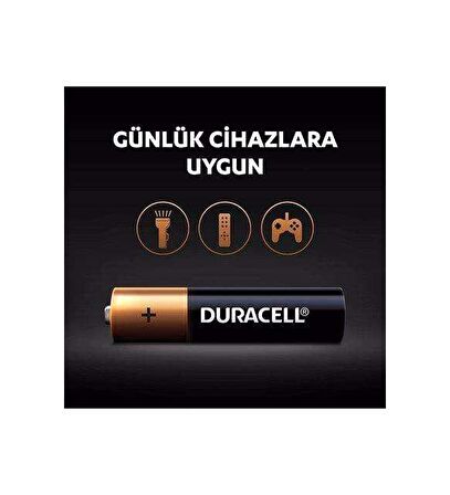 Duracell Alkalin Pil AAA 2'' li Paket