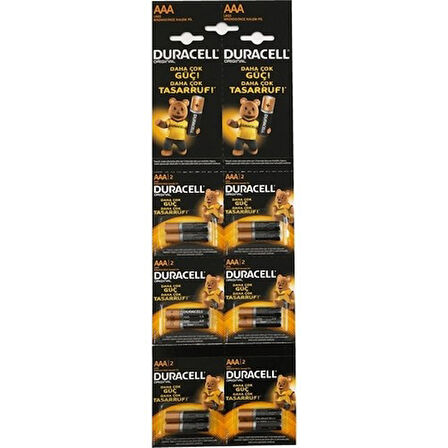 Duracell Turbo Max. İnce Kalem Pil 12'Li Kartela Aaa