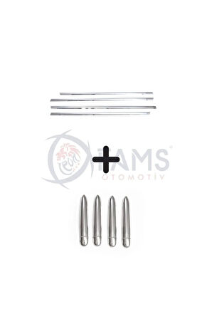 Renaul.t. Megane 2 Krom Aksesuar Seti 2 Parça Paslanmaz Çelik Sedan (CAM ÇITASI KAPI KOLU)