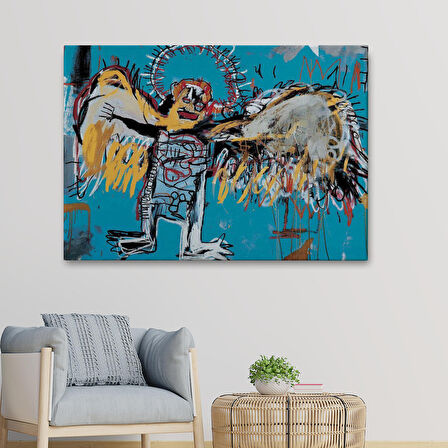 Jean Michel Basquiat'ın Düşmüş Melek Eseri Kanvas Tablo-5000