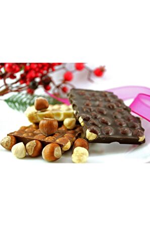 Dark Brown Bitter Sütlü ve Beyaz 750 gr Fındıklı Karışık Beyoğlu Çikolatası