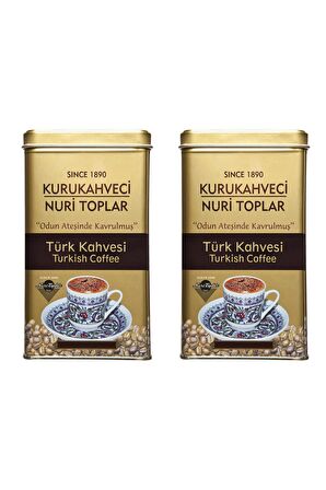 Nuri Toplar 2x300 gr Teneke Kutuda Geleneksel Türk Kahvesi 600 gram