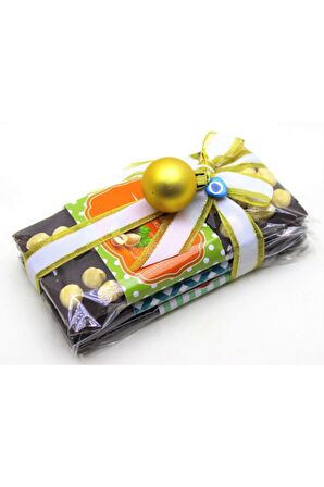 Dark Brown 6 Adet Karışık Çerezli Tablet Çikolata 3 Bitter 3 Sütlü