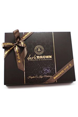 Dark Brown Hediyelik Çikolata 800 Gr Kutuda Karışık Spesiyel Ve Madlen Çikolata