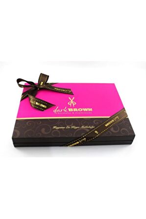 Dark Brown Sonsuza Dek Seninle Yazılı 48 Adet Madlen Çikolata Bitter Ve Sütlü