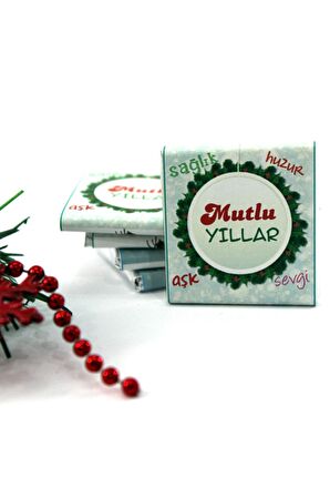 Dark Brown 48 Adet Yılbaşı Hediyelik Mesajlı Madlen Çikolatası