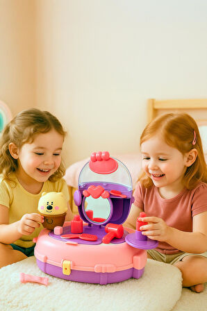 Elif’in Sırt Çantalı Kız Çocuk Güzellik Oyuncak Seti- 2in1 Eğitici Oyuncak