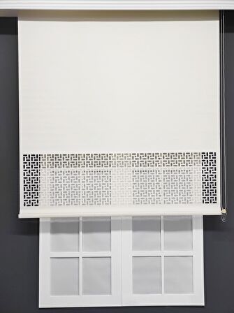 Aspendos Lazer Kesimli Mat Keten Stor Perde 200x200