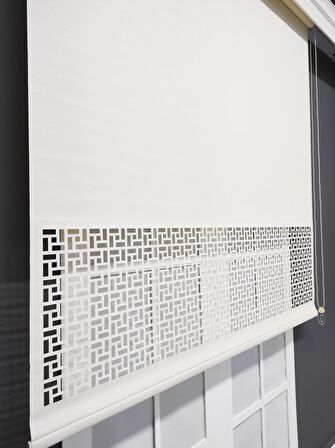 Aspendos Lazer Kesimli Mat Keten Stor Perde 200x200