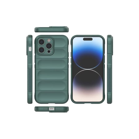 Apple iPhone 14 Pro Kılıf Optimum Silikon - Koyu Yeşil