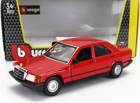 Bburago  1/24 Mercedes Benz 190E 2.6 Model Araç Kırmızı