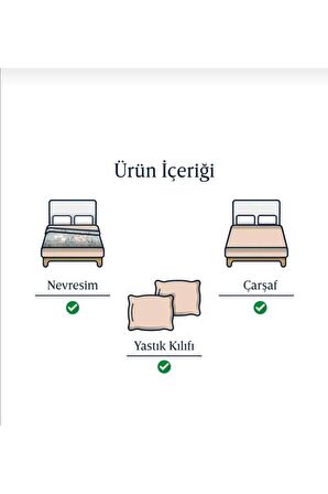 English Home Classy Twill King Size Nevresim Takımı 240x220 Cm Beyaz