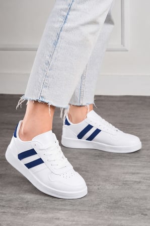 Günlük Unisex Spor Ayakkabı Bağcıklı Dikiş Detaylı Hafif Kalın Yüksek Taban Sneaker 5005